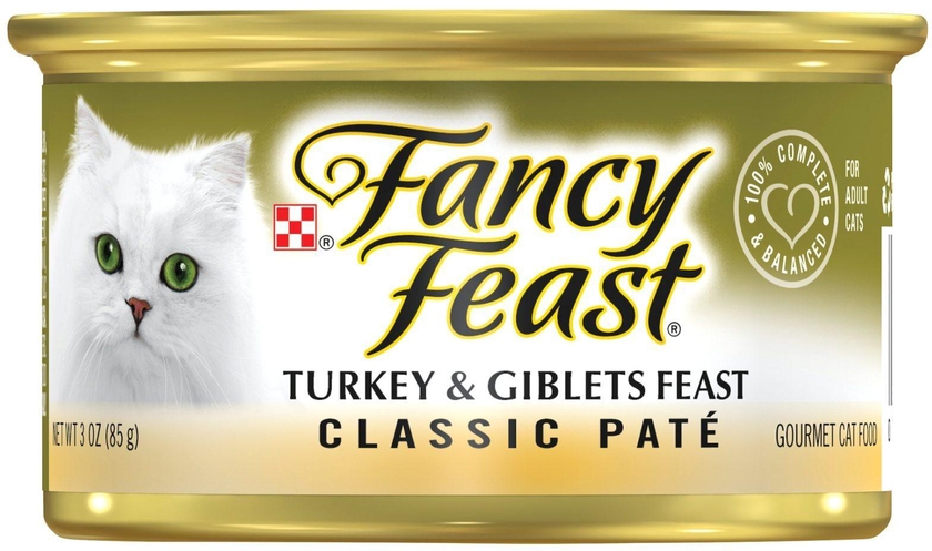 Purina Fancy Feast Classic Turkey and Giblets Wet Cat Food 85g