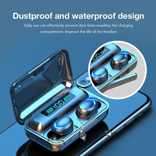 New Bluetooth Headset 9D Stereo Mini Wireless Earbuds Wireless Headphones TWS Sports Waterproof Headphones