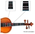 Mike Music Violin Finger Guide Set - Fingerboard Sticker guide Label Finger Chart 1/2 Size Violin (1/2, Black)