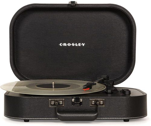 Crosley Discovery Bluetooth Belt-Drive Turntable with Built-In Speakers - Black