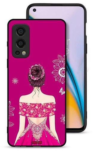 OnePlus Nord 2 5G Protective Case Cover Girl And Flowers Art