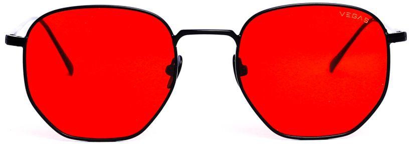 Vegas Men's Sunglasses V2037 - Black & Red