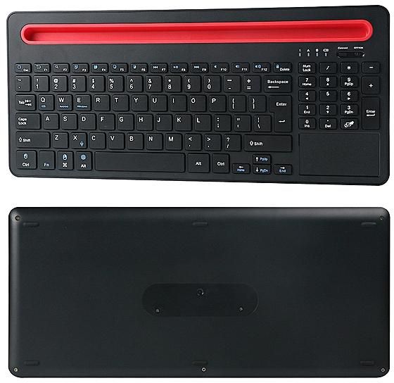 Generic B021 Ultra-slim Wireless Bluetooth Keyboard with Multi-touch Touchpad BK