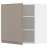 METOD خزانة حائط مع أرفف, أبيض/Upplöv بيج غامق مطفي, ‎60x60 سم‏ - IKEA