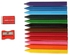 Faber-Castell Grip Erasable Crayons Set 12 PCS with Eraser and Sharpener Multicolour
