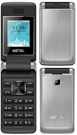 Classic Flip Flap GSM Phone Kgtel S3600-2G Dual-Sim Senior Folding Mobile Phone with Camera,Flashlight,Wireless FM,Facebook, Opera-mini (Silver)