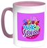 Back To School Printed Coffee Mug Pink/White/Purple