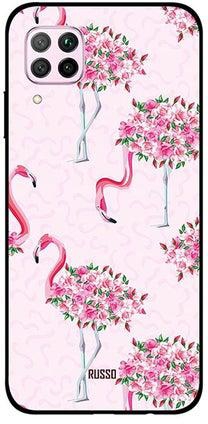 Skin Snap Case Cover -for Huawei Nova 7i Flowers Art Flamingo Flowers Art Flamingo