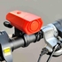 Universal 6 Sound Bike Bicycle Loud Electronic Siren Horn Red Warning Lamp Speaker Horn