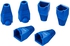 غطاء قابس موصل كابل إيثرنت بلاستيكي مكون من 100 قطعة باللون الأزرق