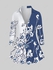 Plus Size Two Tone Floral Button Front Shirt - 4x | Us 26-28