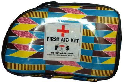 The FABS Ankara Trapezoid Pouch First Aid Kit (multicolors)