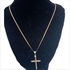 Premium Gold Chain Necklace Cross Pendant