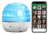 Intelligent BT Small Loudspeaker Projection Lamp With Rotatable Color Light 3D Around Portable Mini Qur'An Speaker White