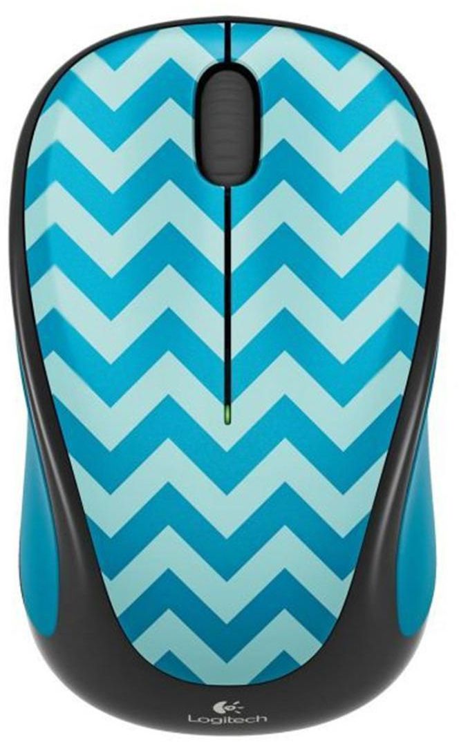 Logitech M238 Play Collection Wireless Mouse 910-004520 - Wireless Mouse, Teal Chevron