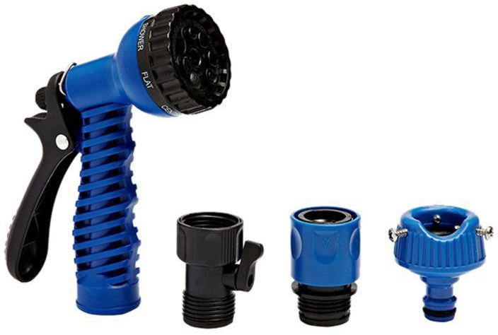 X-Hose Ultralight Flexible 3X Expandable Magic Water Hose Set Blue