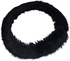 Black Fur Hoop Cover