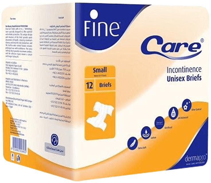 Fine Care Adult Briefs Small 12 Diapers