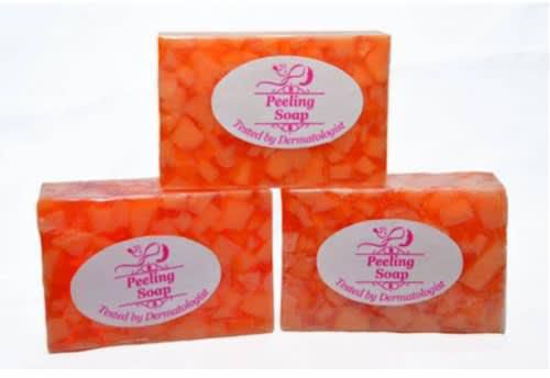 Orange Peeling & Skin Whitening Soap - 3 Pieces