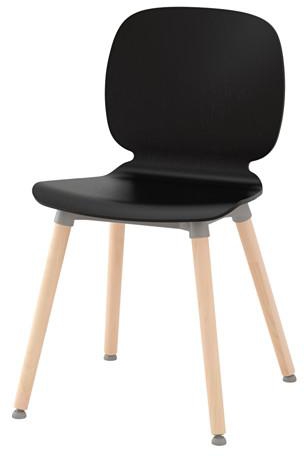 SVENBERTIL Chair, black, Ernfrid birch