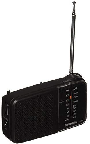 توشيبا Toshiba AM/FM راديو محمول للجيب أزرق (TX-PR20S)