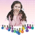 Townley Girl Princess Belle Washable Super Sparkly Peel-Off Nail Polish Deluxe Set for Girls, 18 Colors