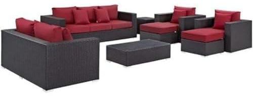 Outdoor Garden Furniture Set 7 pcs 2 sofa ,2 chair ,2 puff and a table