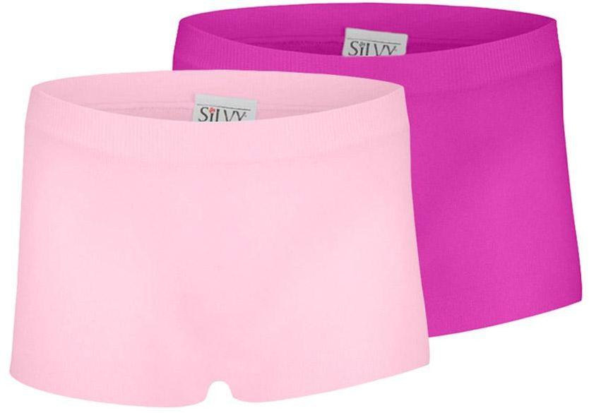 Silvy Set Of 2 Casual Shorts For Girls - Pink Fuchsia, 4 - 6 Years