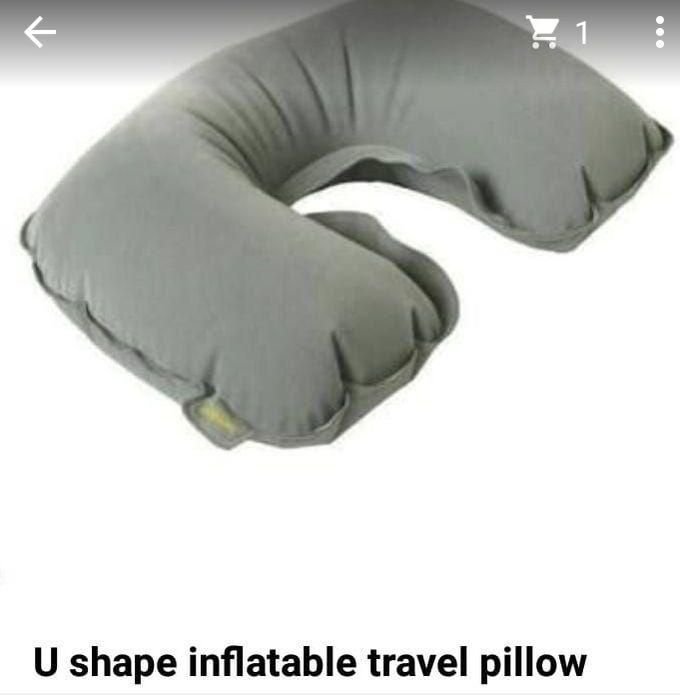 U Shape Inflatable Travel Pillow Head Rest Cushion