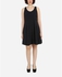 La Marui Solid Cotton Dress - Black