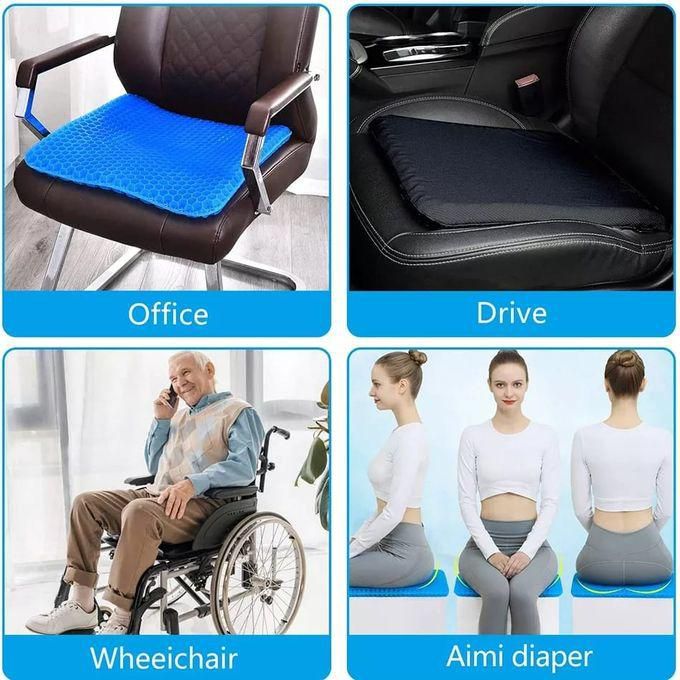 Gel Seat Cushion Non Slip Pad Breathable