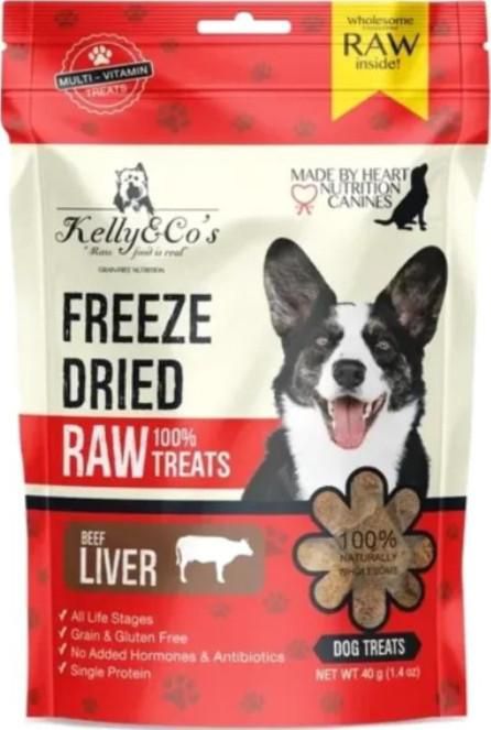 KELLY & CO'S Single Ingredient Freeze-dried Beef Liver for Dog - 40g
