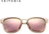 VEITHDIA Sunglasses Polarized Mirror Cat Eye Free Full Set AntiReflective UV400