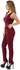 Vog Paris Jumpsuit for Women , Size S , Red , 959