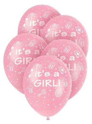 Generic It's A Girl Balloon - 10 Pcs