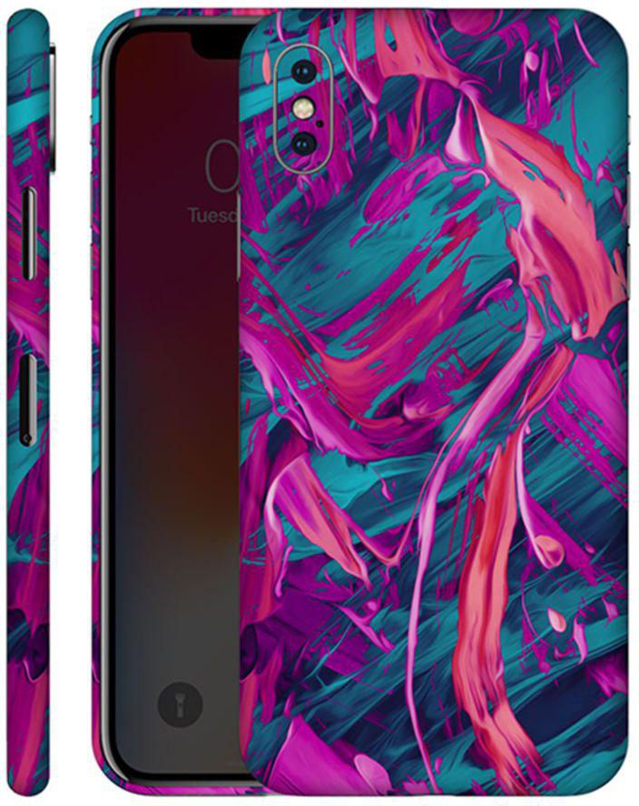 Protective Vinyl Skin Decal For Apple iPhone X Abstract 7