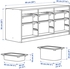 TROFAST Storage combination with boxes - white/white 99x44x56 cm