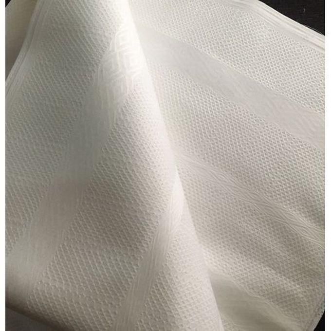 Atiku White Atiku Style Fabric (10 Yards) For Men And Women