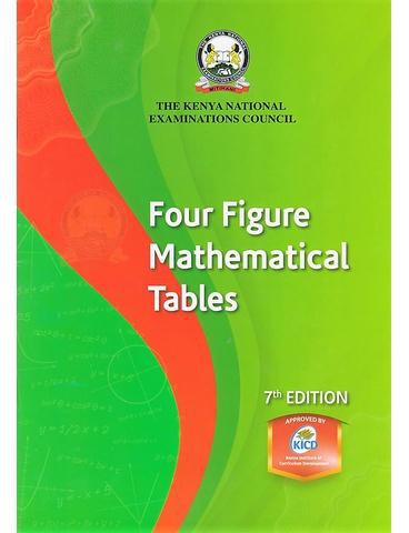KLB KNEC Four Figure Mathematics Tables 7th Edition