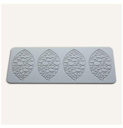 Sugar paste molds decorated leaf shape, 3D molds for cake and dessert decoration, silicone mold