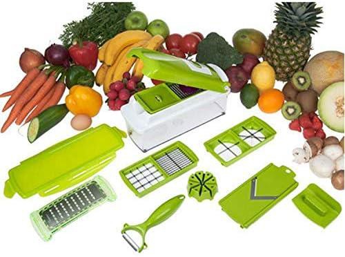 قطاعة تقطيع الخضروات مقشرة الفاكهة، أخضر، عرض 30.6 × ارتفاع 14.2 × عمق 12.2 سم