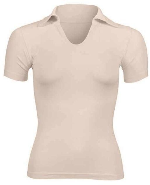 Silvy Carla Polo T-Shirt For Women - Beige, Large