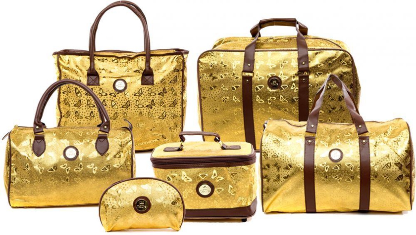 تورز XM8368 مجموعة حقيبة يد للنساء, 6 حقيبة-ذهبي