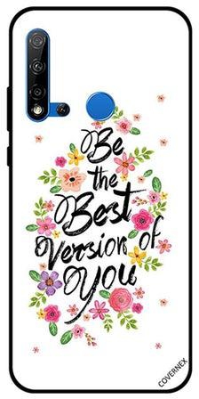 غطاء حماية لهاتف هواوي نوفا 5i نمط يحمل عبارة "Be The Best Version Of You"