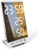 Big LED Display Screen Intelligent Alarm Clock White 16.00X4.50X9.50cm