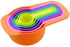 Generic Measuring Cup and Spoon Set - Stackable Colorful Plastic for Kitchen Baking tools (6pcs Random Color)