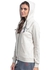 Tokyo Laundry Ice Grey Polyester Zip Up Hoodie For Women