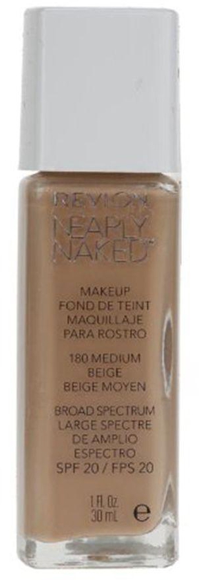 Revlon Nearly Naked Foundation 180 Medium Beige 30ml