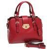 Mg Collection Roxc Red Classic Gold Decor Office Tote Style Satchel