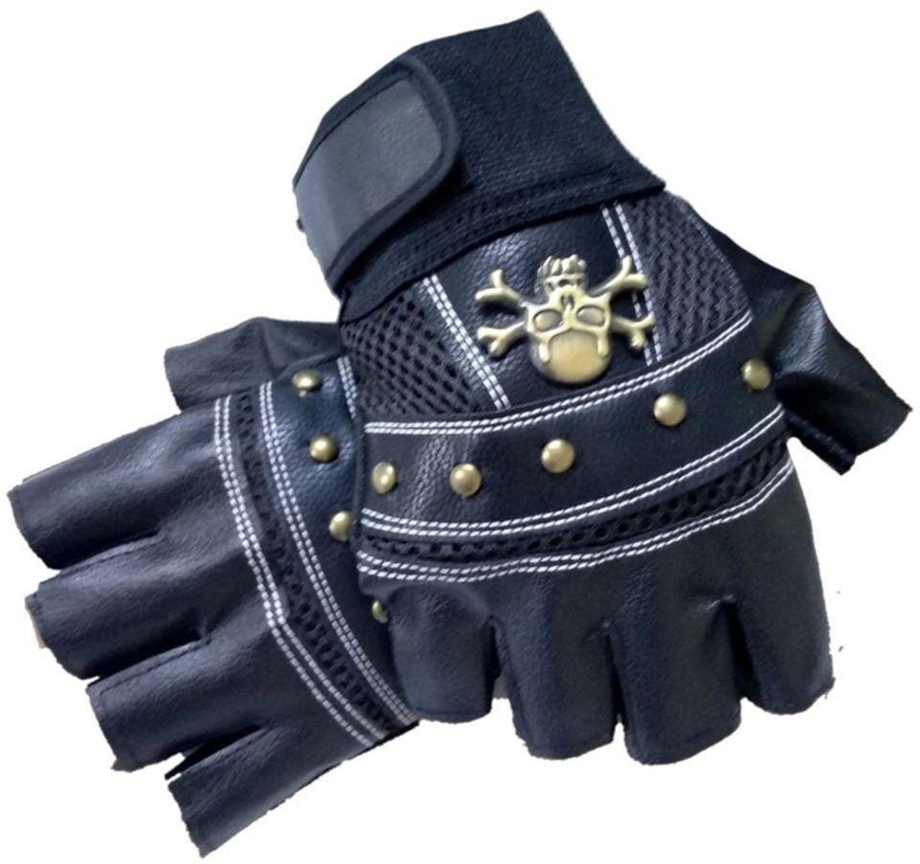 Half fingers gym and motorcycle sport gloves